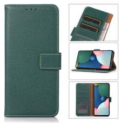 Estuche de cuero con tapa horizontal Litchi ...