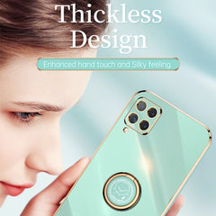 XINLI Straight 6D Plating Gold Edge TPU Estu...