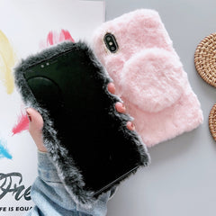 Funda protectora de felpa para teléfono con ...