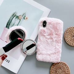 Funda protectora de felpa para teléfono con ...