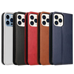 Fierre Shann Funda de cuero con tapa horizon...