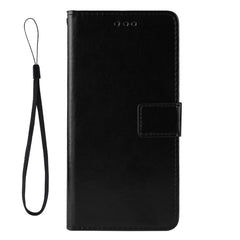 Estuche de cuero con tapa horizontal y textu...