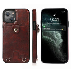 Funda protectora de cuero PU + TPU a prueba ...