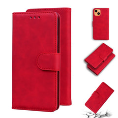Skin Feel Pure Color Funda de cuero con tapa...