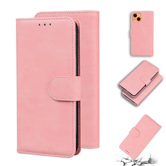 Skin Feel Pure Color Funda de cuero con tapa...