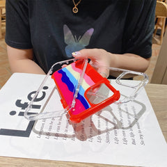 Estuche Rainbow TPU + PC Glass a prueba de g...
