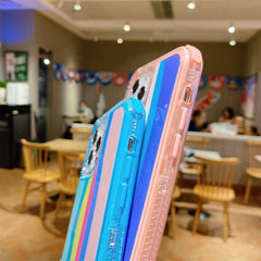 Estuche Rainbow TPU + PC Glass a prueba de g...