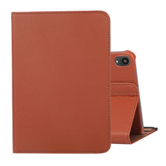 Estuche de cuero con tapa con textura Litchi...
