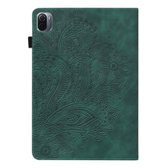 Patrón en relieve de pavo real TPU + PU Estu...