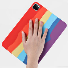 Rainbow Liquid Silicone + PC Funda protector...