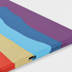 Rainbow Liquid Silicone + PC Funda protector...