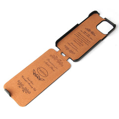 Funda de cuero PU con tapa vertical y textur...