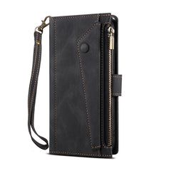 Estuche de cuero con tapa horizontal esmeril...