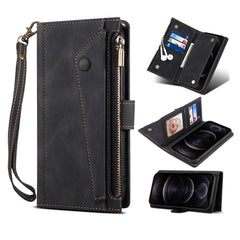 Estuche de cuero con tapa horizontal esmeril...
