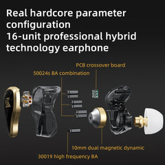 KZ ZAS Auricular intrauditivo con cable Ring...