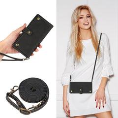 Estuche de cuero con tapa horizontal PU + TP...