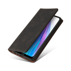 Estuche de cuero con tapa horizontal con cie...