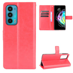 Estuche de cuero con tapa horizontal y textu...