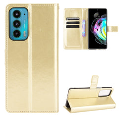Estuche de cuero con tapa horizontal y textu...