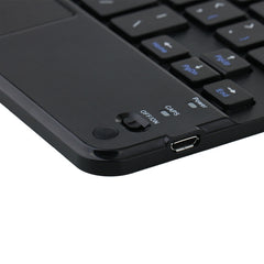 HK006C Estuche de cuero con teclado Bluetooth desmontable