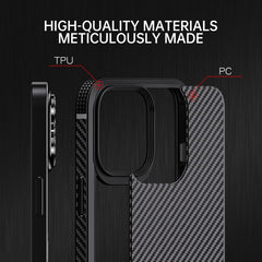iPAKY Serie MG Fibra de carbono TPU + PC Est...