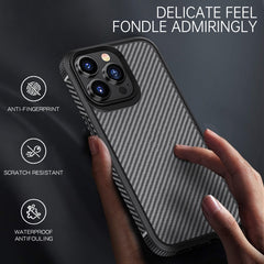 iPAKY Serie MG Fibra de carbono TPU + PC Est...