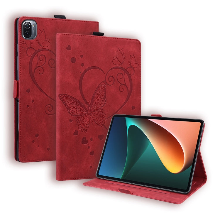 Love Butterfly Pattern Estuche de cuero con ...