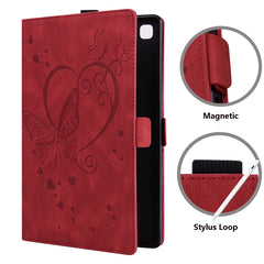 Love Butterfly Pattern Estuche de cuero con ...
