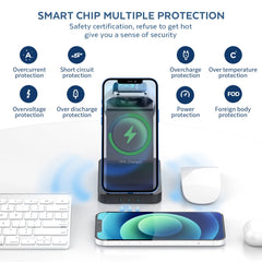 Soporte de cargador inalámbrico magnético multifunción S6 3 en 1
