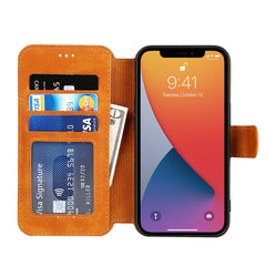 Estuche de cuero PU + TPU a prueba de golpes...