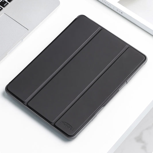 Estuche de cuero para tableta con tapa horiz...