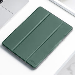Estuche de cuero para tableta con tapa horiz...