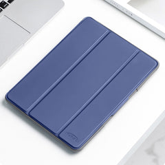 Estuche de cuero para tableta con tapa horiz...