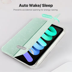 Estuche para tableta de cuero con doble plie...