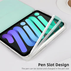 Estuche para tableta de cuero con doble plie...