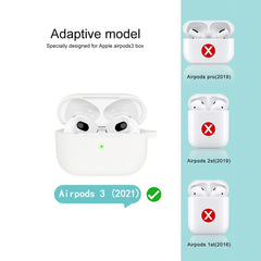 Espesar funda de silicona para auriculares para AirPods 3