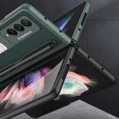 GKK Ultra-delgado PC + PU Phone Flip Case co...
