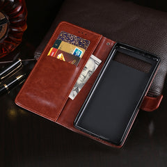 idewei Crazy Horse Texture Funda de cuero co...