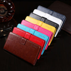 idewei Crazy Horse Texture Funda de cuero co...