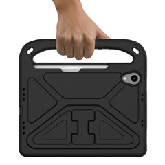 Manejar la caja portátil de la tableta a pru...