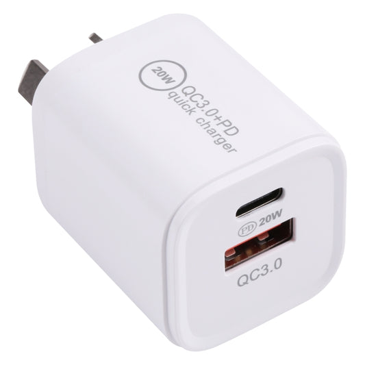 Cargador rápido 20WACB 20W QC3.0 + PD, AU Pl...