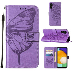Estuche para teléfono de cuero con mariposa ...