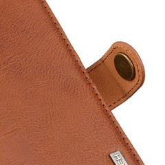 KHAZNEH Funda de cuero con tapa horizontal c...