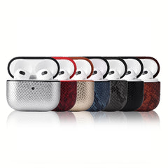 Estuche para auriculares con textura de piel de serpiente para AirPods 3