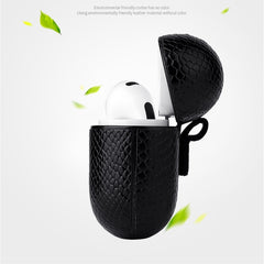 Estuche para auriculares con textura de piel de serpiente para AirPods 3