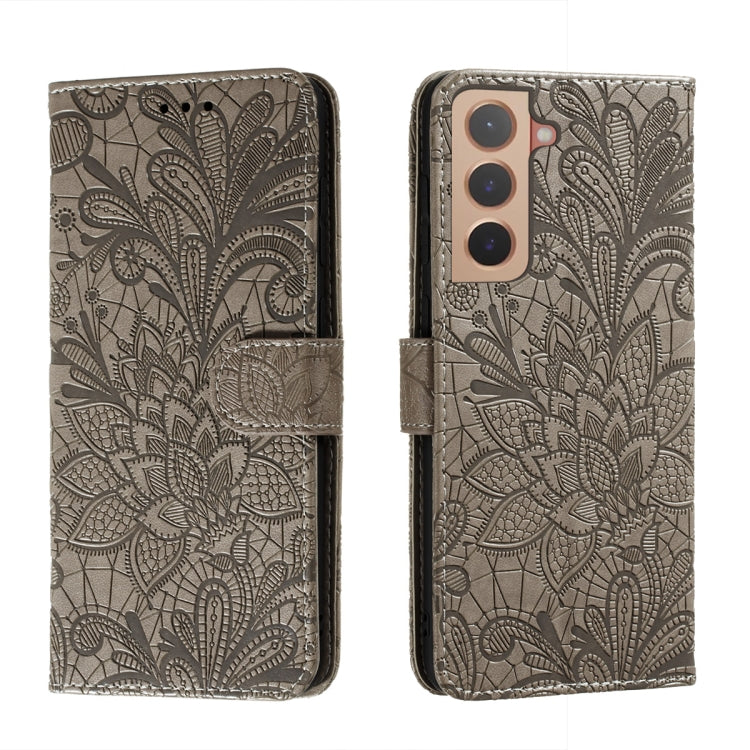 Estuche para teléfono de cuero con flores de...