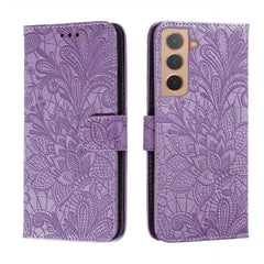 Estuche para teléfono de cuero con flores de...