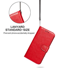 Estuche para teléfono de cuero de color sóli...