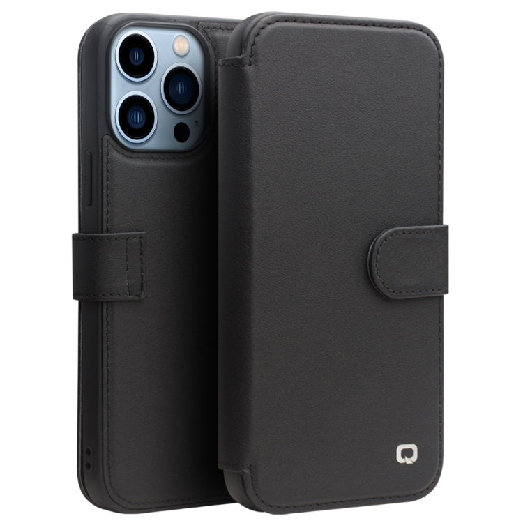 QIALINO Estuche de cuero para teléfono con h...