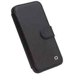 QIALINO Estuche de cuero para teléfono con h...